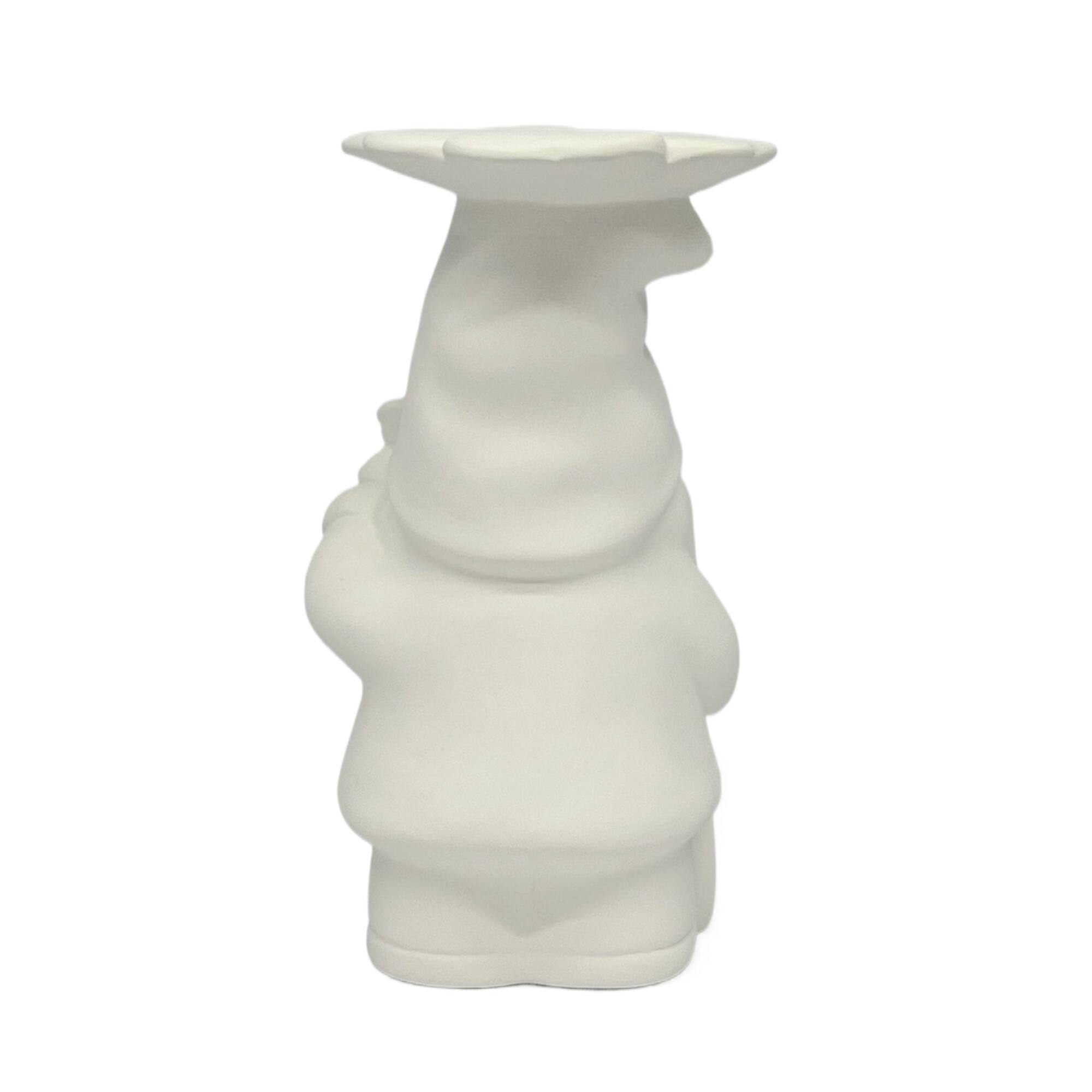 7" DIY Ceramic Gnome with Flower Vase by Make Market®